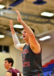 Center Dragan Sekelja had a career-high 17 rebounds Saturday afternoon against Stony Brook. Photo by Ryan Murphy.
