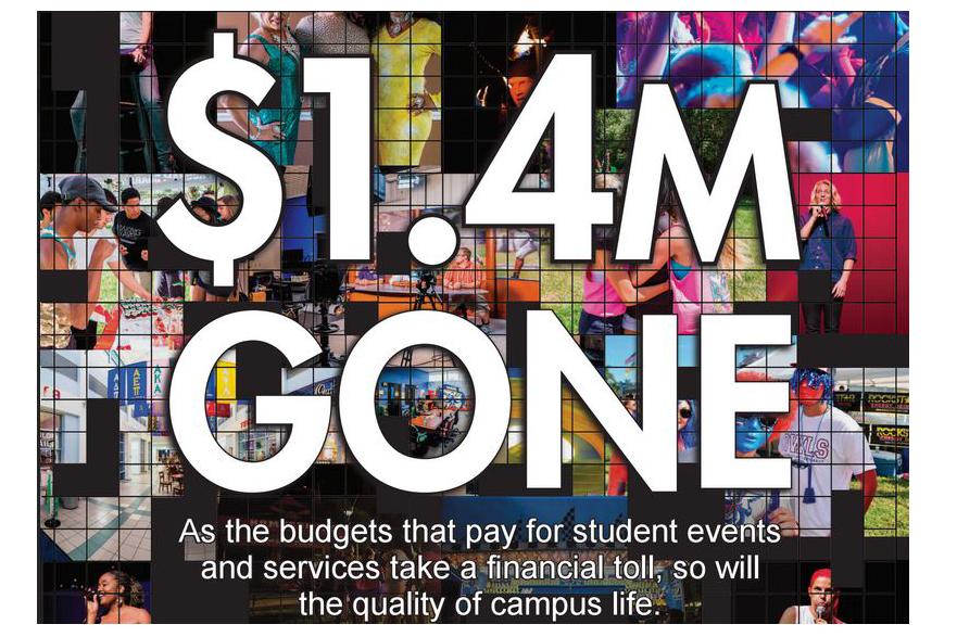 Student organizations budgets are being cut by 1.4 million