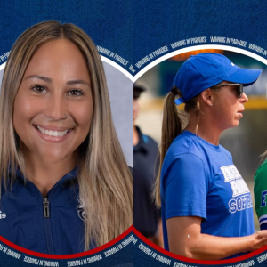 FAU Athletics announcements for new softball assistant coaches Katelynn de Leon and Shelby Petik. 