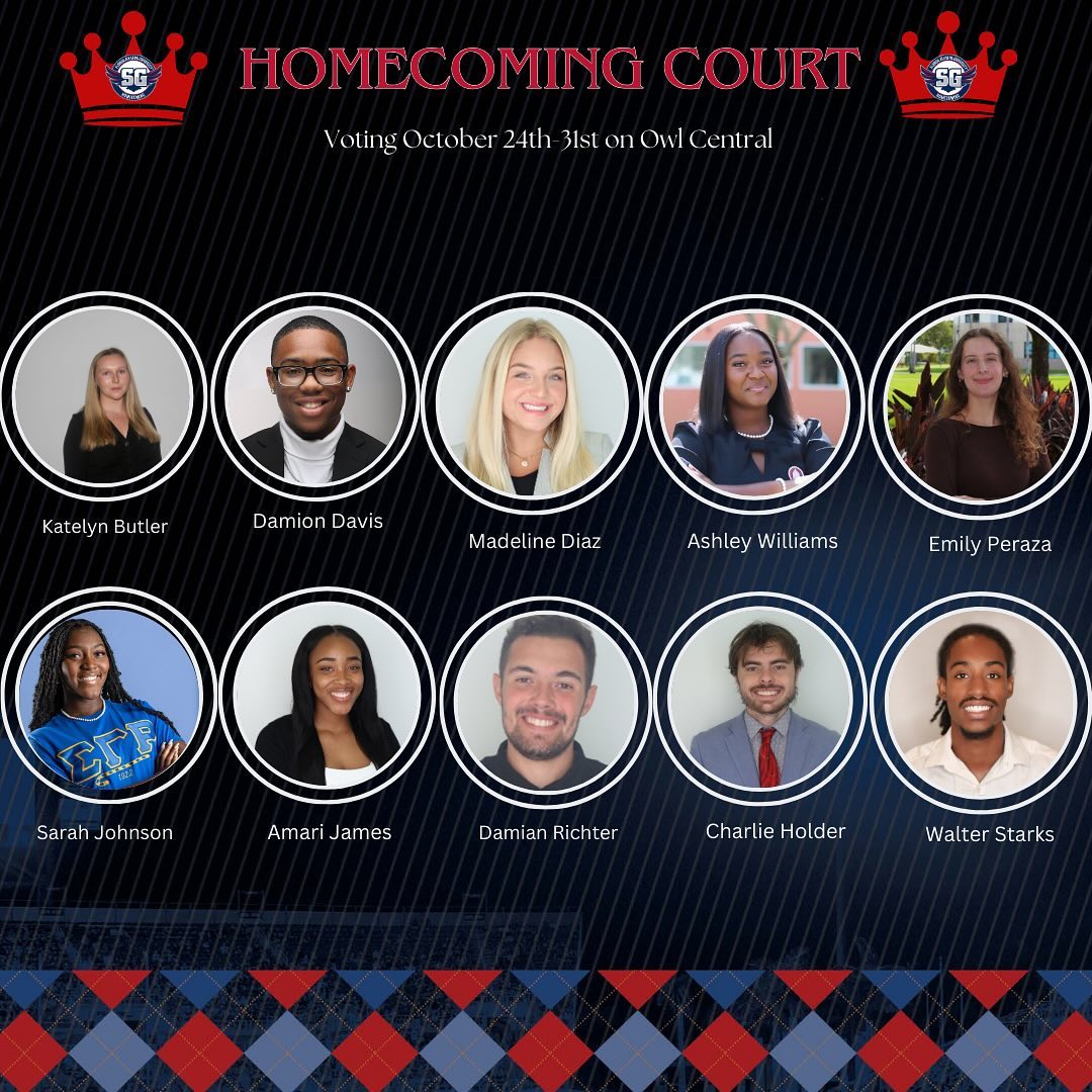 Members of the Homecoming Court.