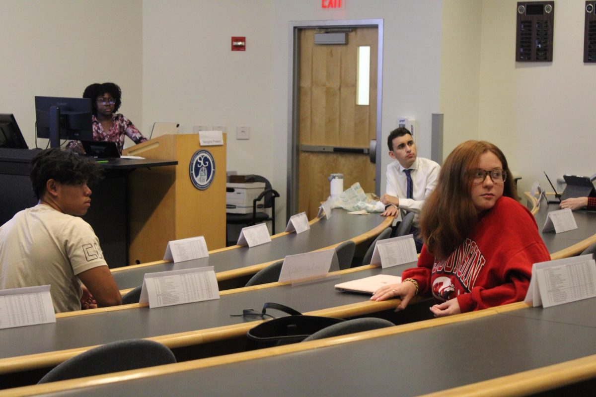 Members of the Boca House of Representatives at the meeting on Oct. 18.