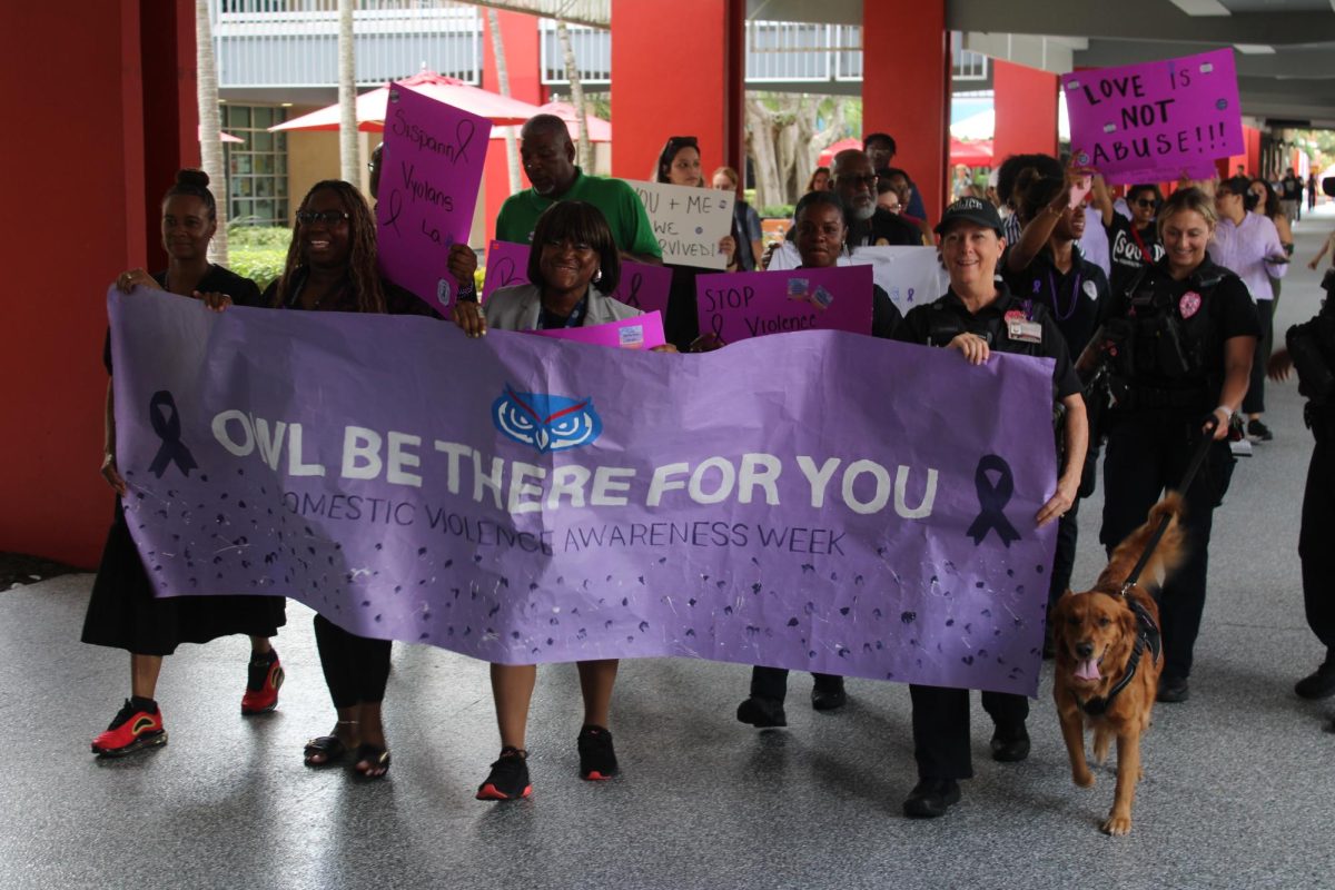 FAU Police Department hosted their annual “Take a Stand" march on Oct. 21 to show support to those affected by domestic violence. 