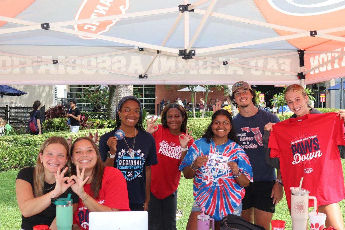 Current Prowlers members and leaders at a tabling event on Sept. 12. 