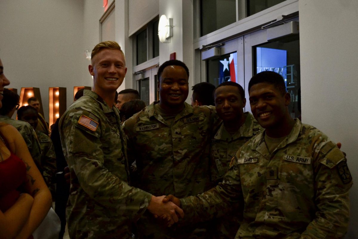 U.S. Army reservists at the Veterans Day Celebration and Reception on Nov. 6 at FAU’s Alumni Center.