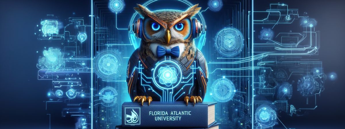 A Microsoft Copilot-generated image with the prompt "AI FAU OWL." (Courtesy of the AI @ FAU Page) 