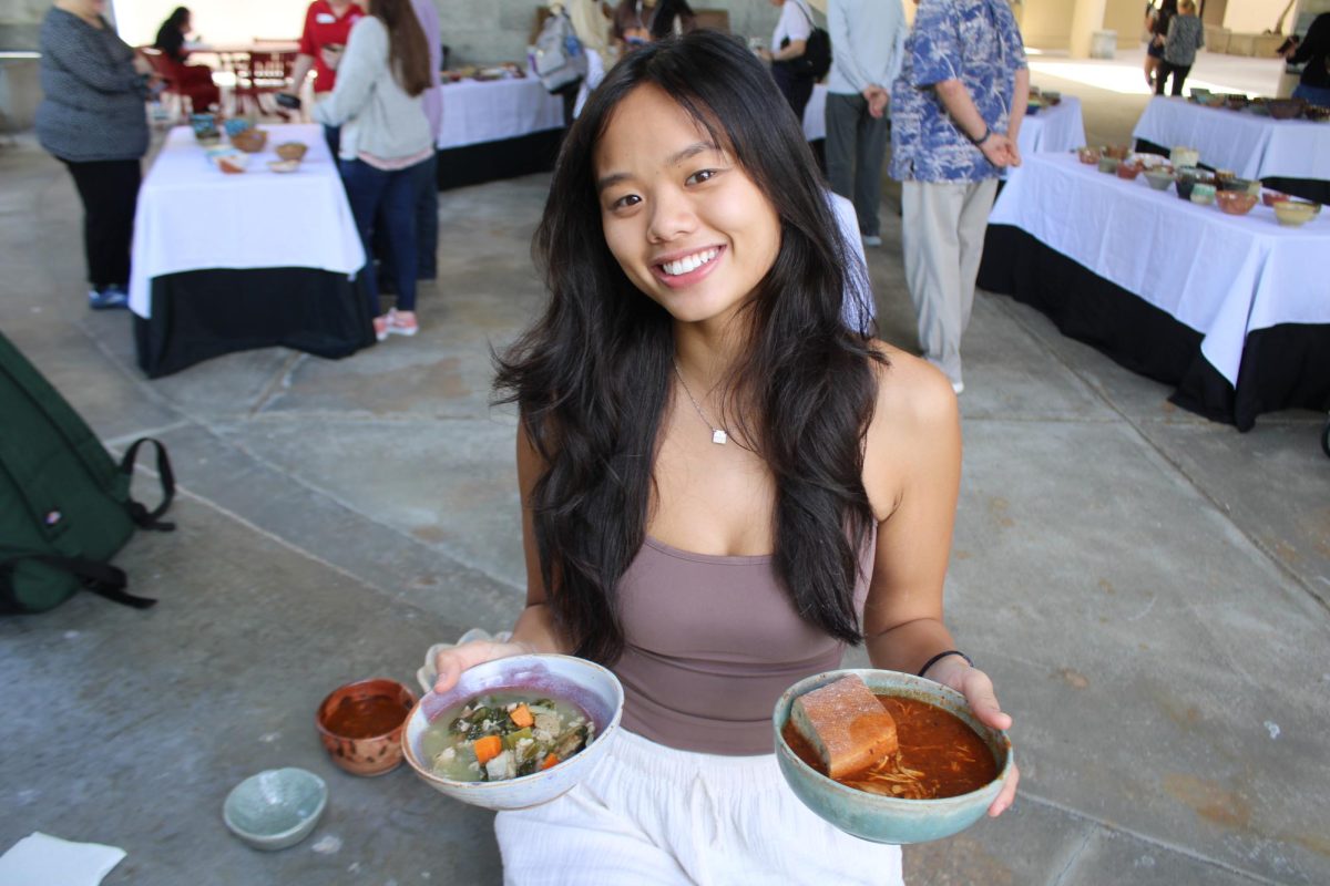 Jazmine Aristorenas, an FAU junior majoring in medical engineering, came out to support the Empty Bowls cause on Feb. 12. She is currently taking the Ceramics Wheel Throwing class this spring semester.