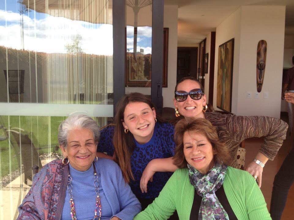 Editor in Chief, Sofia De La Espriella with her great-grandmother, grandmother and mother, 2012 Bogotá, Colombia. 