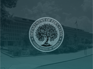 An image of the Department of Education’s logo.
