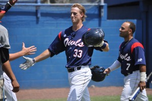 Owls infielder Mark Nelson. Photo by Michelle Friswell.