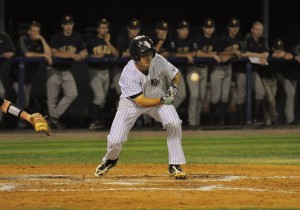 Second baseman Sean Murrell, who was walked in the bottom of the 9th inning, scored the final run of the game beating Toledo 4-3. Photo by Michelle Friswell.