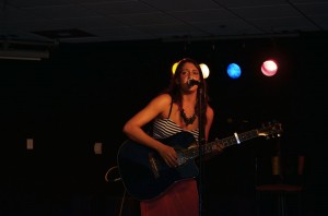 Grace Kimmel plays guitar and sings a number of songs, including her cover of “Royals” by LORDE. Photo by Max Jackson.